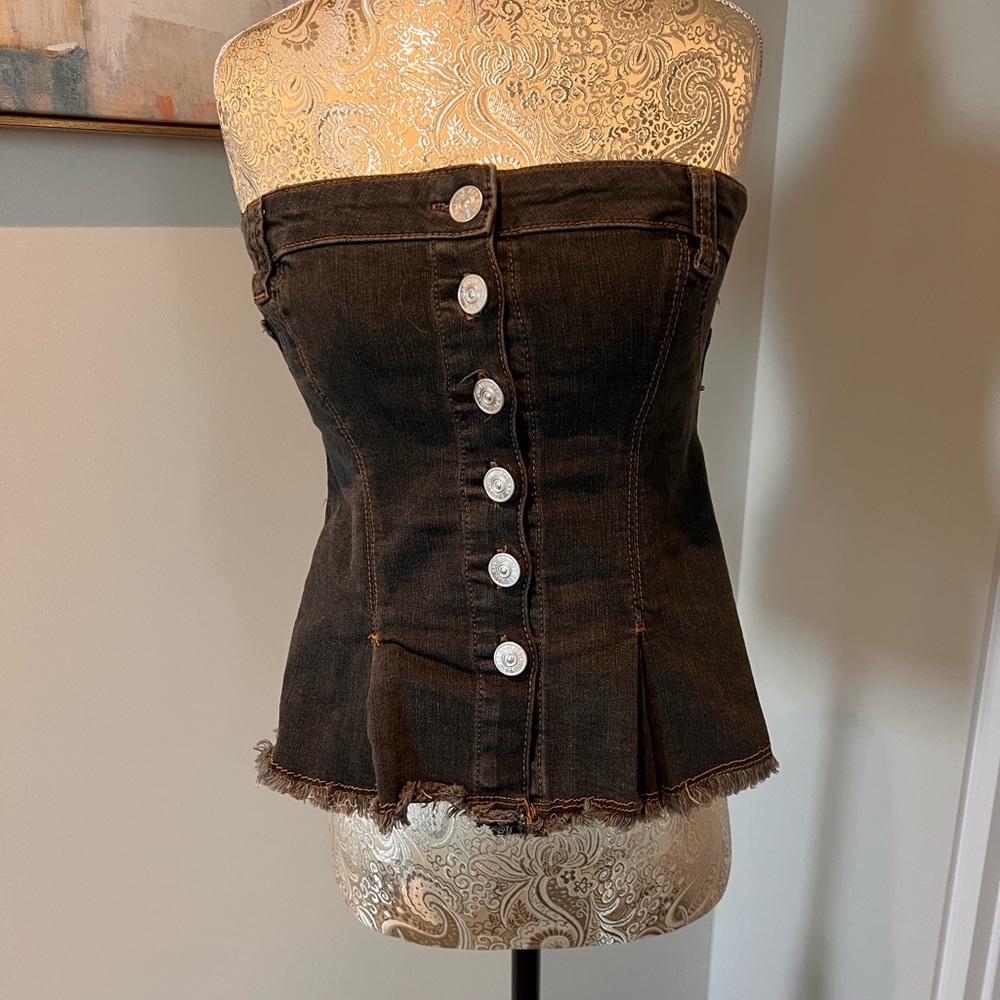 BDG Urban Outfitters Gray Denim Top